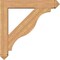 Ekena Millwork Funston Arts and Crafts Smooth Bracket w/ Offset Brace, Western Red Cedar, 7 1/2"W x 42"D x 42"H BKT0806X42X42FST03SWR - alternate 4